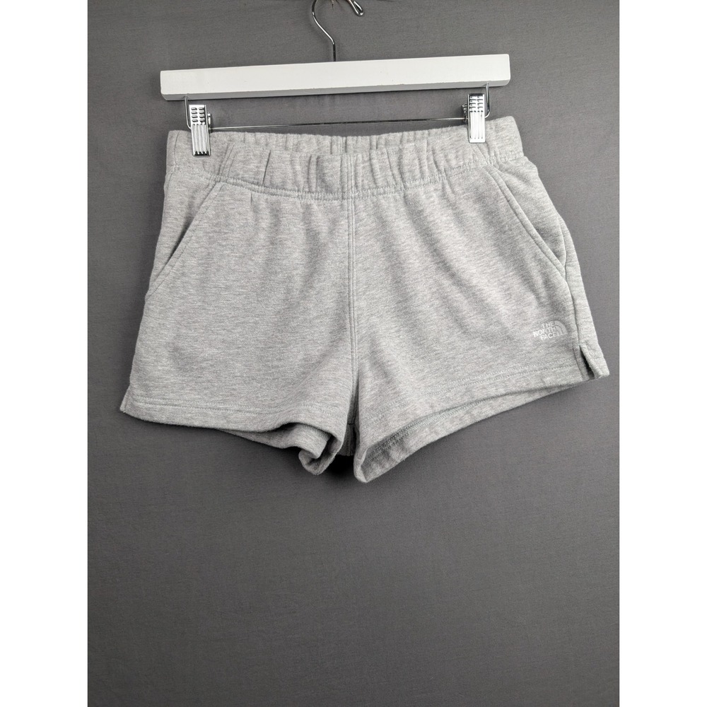 The North Face Womens Grey Fleece Athletic Lounge Shorts Size‎ M